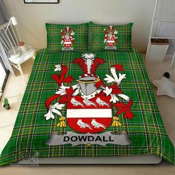 Irish Dowdall Coat of Arms Family Crest Ireland Bedding Set Irish National Tartan Irish County Bedding Set Duvet Covers