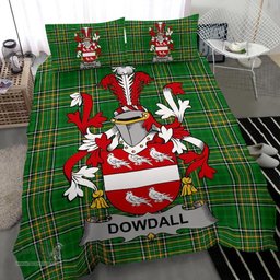 Irish Dowdall Coat of Arms Family Crest Ireland Bedding Set Irish National Tartan Irish County Bedding Set Duvet Covers