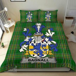 Irish Bagnall Coat of Arms Family Crest Ireland Bedding Set Irish National Tartan Irish County Bedding Set Duvet Covers