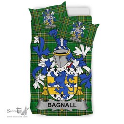 Irish Bagnall Coat of Arms Family Crest Ireland Bedding Set Irish National Tartan Irish County Bedding Set Duvet Covers