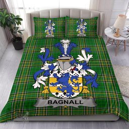 Irish Bagnall Coat of Arms Family Crest Ireland Bedding Set Irish National Tartan Irish County Bedding Set Duvet Covers