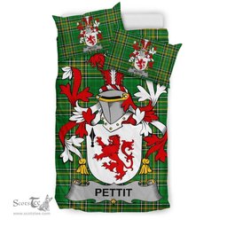 Irish Pettit Coat of Arms Family Crest Ireland Bedding Set Irish National Tartan Irish County Bedding Set Duvet Covers