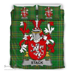 Irish Stack Coat of Arms Family Crest Ireland Bedding Set Irish National Tartan Irish County Bedding Set Duvet Covers