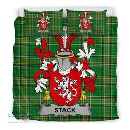 Irish Stack Coat of Arms Family Crest Ireland Bedding Set Irish National Tartan Irish County Bedding Set Duvet Covers