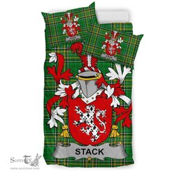 Irish Stack Coat of Arms Family Crest Ireland Bedding Set Irish National Tartan Irish County Bedding Set Duvet Covers