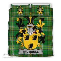 Irish Trumbull or Turnbull Coat of Arms Family Crest Ireland Bedding Set Irish National Tartan Irish County Bedding Set Duvet Covers