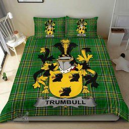 Irish Trumbull or Turnbull Coat of Arms Family Crest Ireland Bedding Set Irish National Tartan Irish County Bedding Set Duvet Covers