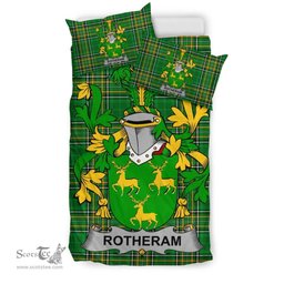 Irish Rotheram Coat of Arms Family Crest Ireland Bedding Set Irish National Tartan Irish County Bedding Set Duvet Covers