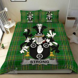 Irish Strong Coat of Arms Family Crest Ireland Bedding Set Irish National Tartan Irish County Bedding Set Duvet Covers