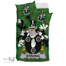 Irish Strong Coat of Arms Family Crest Ireland Bedding Set Irish National Tartan Irish County Bedding Set Duvet Covers