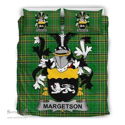 Irish Margetson Coat of Arms Family Crest Ireland Bedding Set Irish National Tartan Irish County Bedding Set Duvet Covers