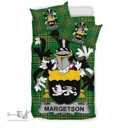 Irish Margetson Coat of Arms Family Crest Ireland Bedding Set Irish National Tartan Irish County Bedding Set Duvet Covers