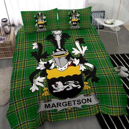 Irish Margetson Coat of Arms Family Crest Ireland Bedding Set Irish National Tartan Irish County Bedding Set Duvet Covers