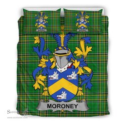 Irish Moroney or O'Moroney Coat of Arms Family Crest Ireland Bedding Set Irish National Tartan Irish County Bedding Set Duvet Covers