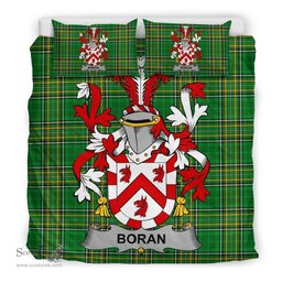 Irish Boran or O'Boran Coat of Arms Family Crest Ireland Bedding Set Irish National Tartan Irish County Bedding Set Duvet Covers