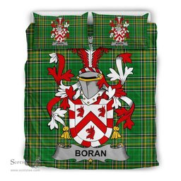 Irish Boran or O'Boran Coat of Arms Family Crest Ireland Bedding Set Irish National Tartan Irish County Bedding Set Duvet Covers