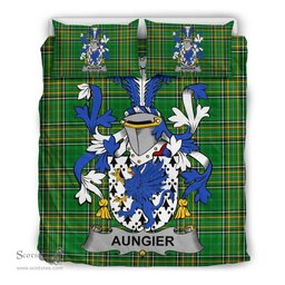 Irish Aungier Coat of Arms Family Crest Ireland Bedding Set Irish National Tartan Irish County Bedding Set Duvet Covers