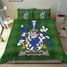 Irish Aungier Coat of Arms Family Crest Ireland Bedding Set Irish National Tartan Irish County Bedding Set Duvet Covers