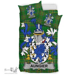 Irish Aungier Coat of Arms Family Crest Ireland Bedding Set Irish National Tartan Irish County Bedding Set Duvet Covers