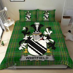 Irish Whitfield Coat of Arms Family Crest Ireland Bedding Set Irish National Tartan Irish County Bedding Set Duvet Covers
