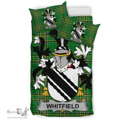 Irish Whitfield Coat of Arms Family Crest Ireland Bedding Set Irish National Tartan Irish County Bedding Set Duvet Covers
