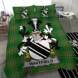 Irish Whitfield Coat of Arms Family Crest Ireland Bedding Set Irish National Tartan Irish County Bedding Set Duvet Covers