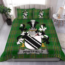 Irish Whitfield Coat of Arms Family Crest Ireland Bedding Set Irish National Tartan Irish County Bedding Set Duvet Covers