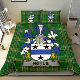 Irish Hoyle or McIlhoyle Coat of Arms Family Crest Ireland Bedding Set Irish National Tartan Irish County Bedding Set Duvet Covers
