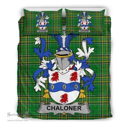 Irish Chaloner Coat of Arms Family Crest Ireland Bedding Set Irish National Tartan Irish County Bedding Set Duvet Covers