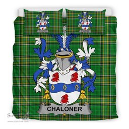 Irish Chaloner Coat of Arms Family Crest Ireland Bedding Set Irish National Tartan Irish County Bedding Set Duvet Covers