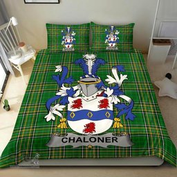 Irish Chaloner Coat of Arms Family Crest Ireland Bedding Set Irish National Tartan Irish County Bedding Set Duvet Covers