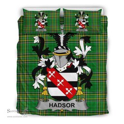 Irish Hadsor Coat of Arms Family Crest Ireland Bedding Set Irish National Tartan Irish County Bedding Set Duvet Covers