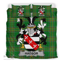 Irish Hadsor Coat of Arms Family Crest Ireland Bedding Set Irish National Tartan Irish County Bedding Set Duvet Covers