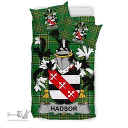 Irish Hadsor Coat of Arms Family Crest Ireland Bedding Set Irish National Tartan Irish County Bedding Set Duvet Covers