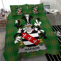 Irish Hadsor Coat of Arms Family Crest Ireland Bedding Set Irish National Tartan Irish County Bedding Set Duvet Covers