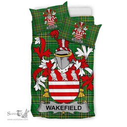 Irish Wakefield Coat of Arms Family Crest Ireland Bedding Set Irish National Tartan Irish County Bedding Set Duvet Covers