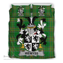 Irish Wemyss Coat of Arms Family Crest Ireland Bedding Set Irish National Tartan Irish County Bedding Set Duvet Covers