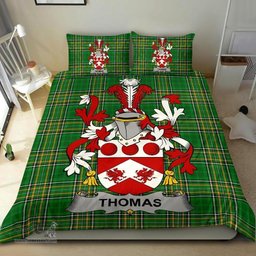 Irish Thomas Coat of Arms Family Crest Ireland Bedding Set Irish National Tartan Irish County Bedding Set Duvet Covers