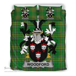 Irish Woodford Coat of Arms Family Crest Ireland Bedding Set Irish National Tartan Irish County Bedding Set Duvet Covers
