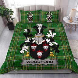 Irish Woodford Coat of Arms Family Crest Ireland Bedding Set Irish National Tartan Irish County Bedding Set Duvet Covers