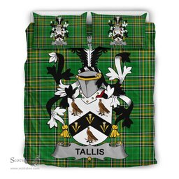 Irish Tallis Coat of Arms Family Crest Ireland Bedding Set Irish National Tartan Irish County Bedding Set Duvet Covers
