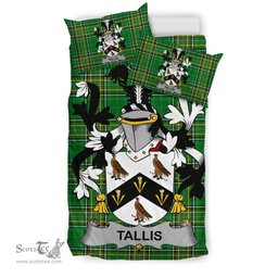 Irish Tallis Coat of Arms Family Crest Ireland Bedding Set Irish National Tartan Irish County Bedding Set Duvet Covers