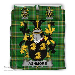 Irish Ashmore Coat of Arms Family Crest Ireland Bedding Set Irish National Tartan Irish County Bedding Set Duvet Covers
