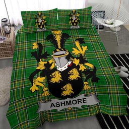 Irish Ashmore Coat of Arms Family Crest Ireland Bedding Set Irish National Tartan Irish County Bedding Set Duvet Covers