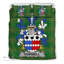 Irish Dodwell Coat of Arms Family Crest Ireland Bedding Set Irish National Tartan Irish County Bedding Set Duvet Covers