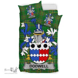 Irish Dodwell Coat of Arms Family Crest Ireland Bedding Set Irish National Tartan Irish County Bedding Set Duvet Covers