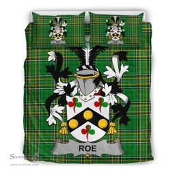 Irish Roe Coat of Arms Family Crest Ireland Bedding Set Irish National Tartan Irish County Bedding Set Duvet Covers