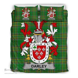 Irish Darley Coat of Arms Family Crest Ireland Bedding Set Irish National Tartan Irish County Bedding Set Duvet Covers