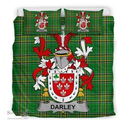 Irish Darley Coat of Arms Family Crest Ireland Bedding Set Irish National Tartan Irish County Bedding Set Duvet Covers