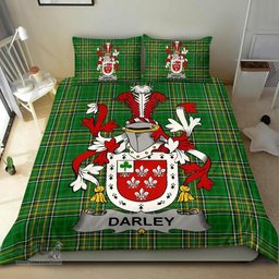 Irish Darley Coat of Arms Family Crest Ireland Bedding Set Irish National Tartan Irish County Bedding Set Duvet Covers